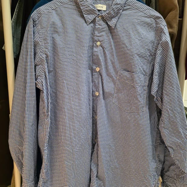 시오타 깅엄체크셔츠 4사이즈 판매합니다