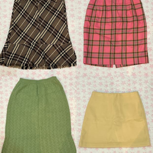 스커트 판매 (버버리, 체크, 앙고라)