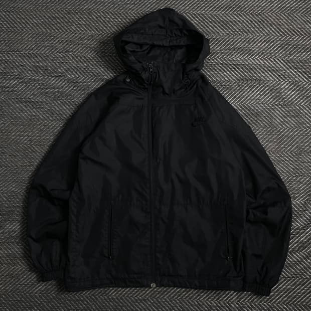 00s 나이키 올드스쿨 언발란스 윈드 바람막이 자켓 블랙o 4300