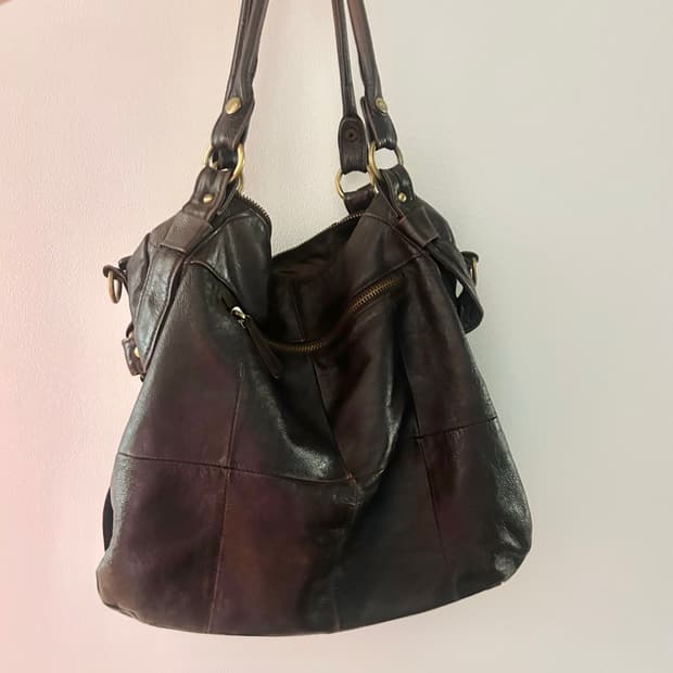 Brown Leather Bag Vintage