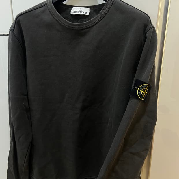 스톤아일랜드 워싱 브라운맨투맨 xl