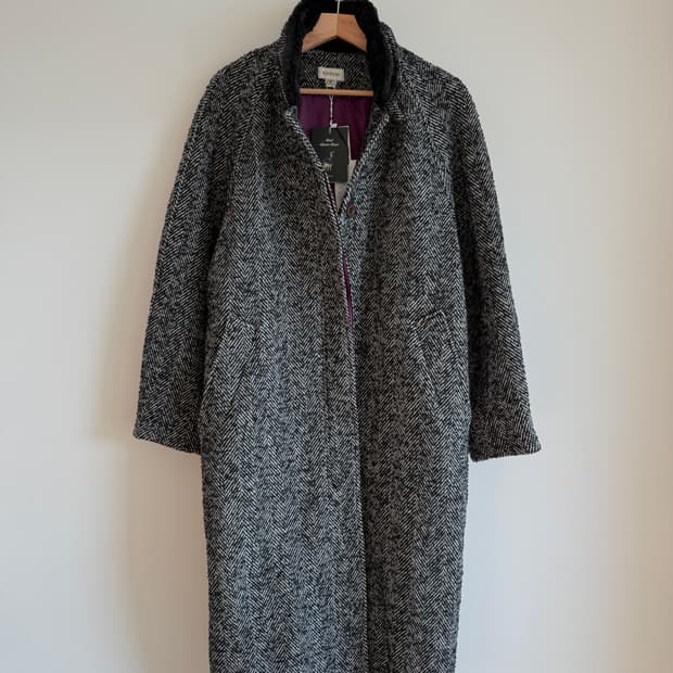 시엔느(sienne) 울&알파카 헤링본 코트(택 달린 제품)