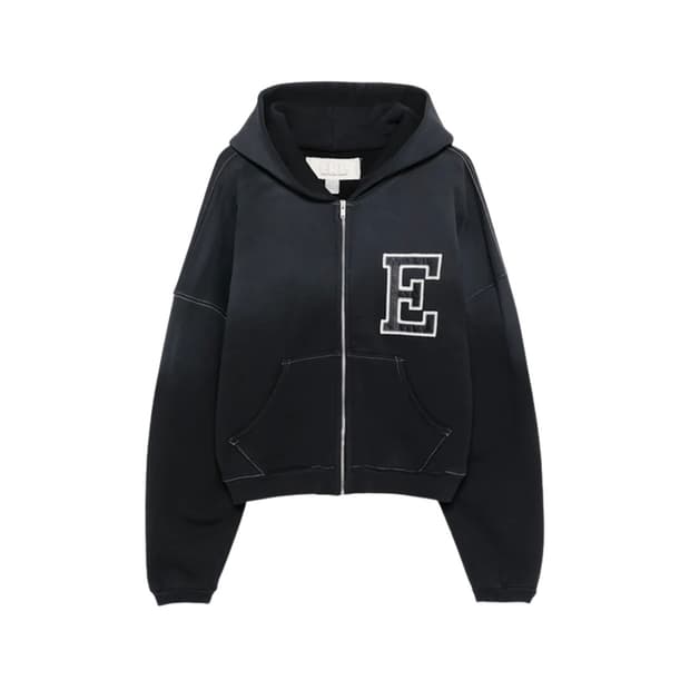 L) ERL 바시티 오버사이즈 후드집업 팝니디