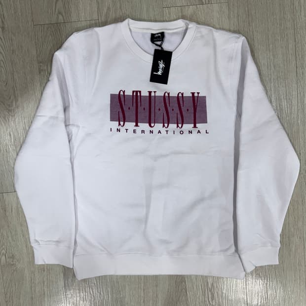 스투시 인터내셔널 크루 스웻 맨투맨 L