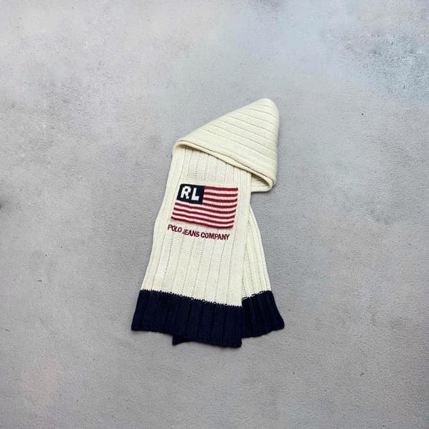 폴로 니트 머플러