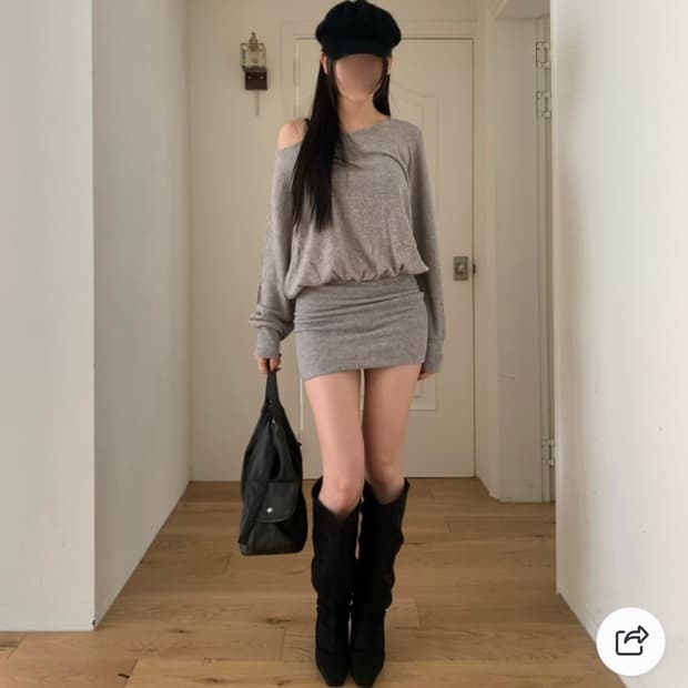 오픈숄더 원피스