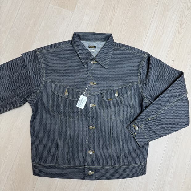 캐피탈 센츄리 데님 웨스터너 롱 자켓 No. 7+S 그레이