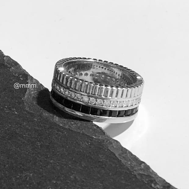 지르코니 스톤 레이어드 링 반지