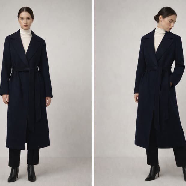 신지아로카 CINZIA ROCCA 이탈리아 100%캐시미어 롱 코트 
