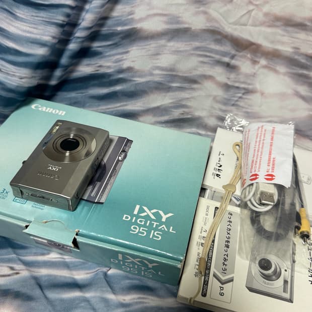 작례⭕️) 캐논 ixy 95=ixus 90 미우미우 카메라💕 풀박스