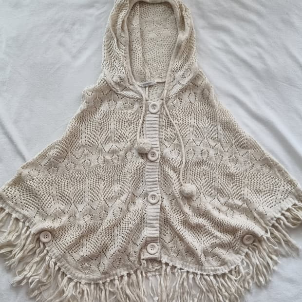 빈티지 모리걸 하구미 케이프 망토