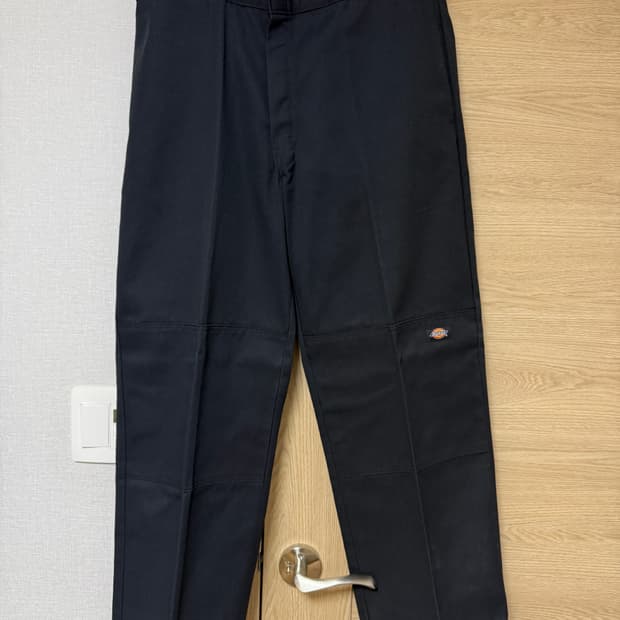 디키즈 더블니 85283 루즈핏 워크팬츠 블랙 36x32