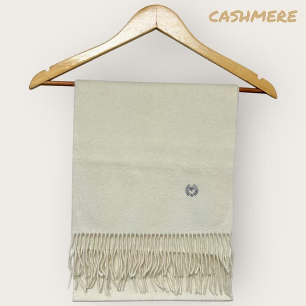 캐시미어 100% 아이보리 머플러 목도리