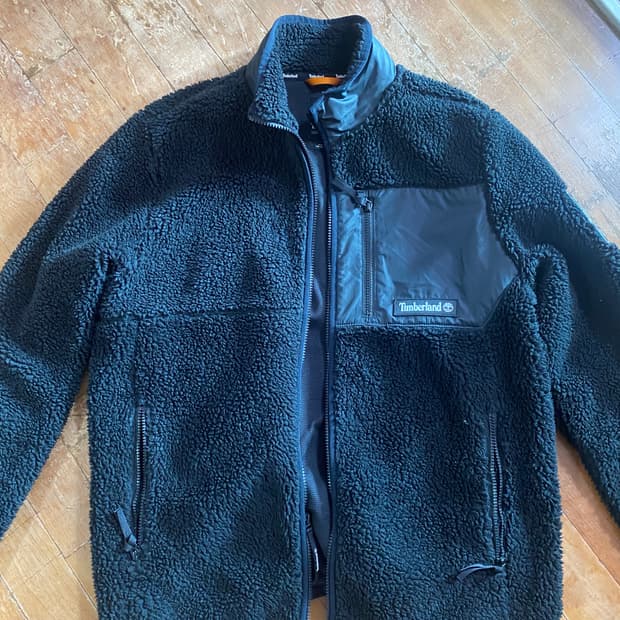 Timberland 플리스 블랙 자켓 L