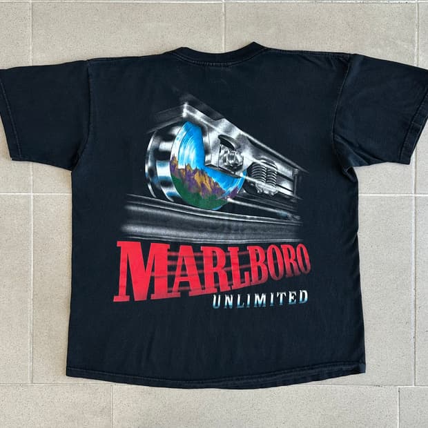 90s 빈티지 말보루 티셔츠 Unlimited Train