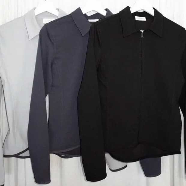 지초이 23-002 셔츠 집업 그래파이트 1