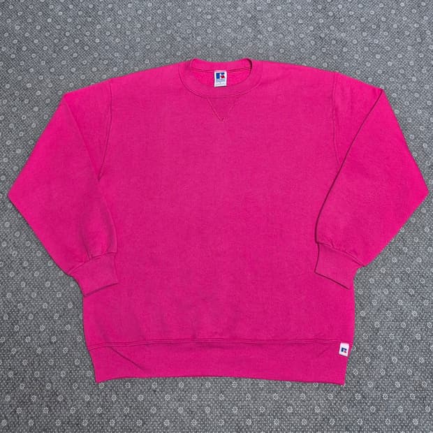 [L] 90s US Made 러셀 핑크 스웻 -124