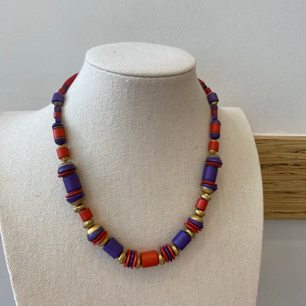 Luciana Bijoux 빈티지 목걸이 루치아니비쥬 비즈 목걸이 