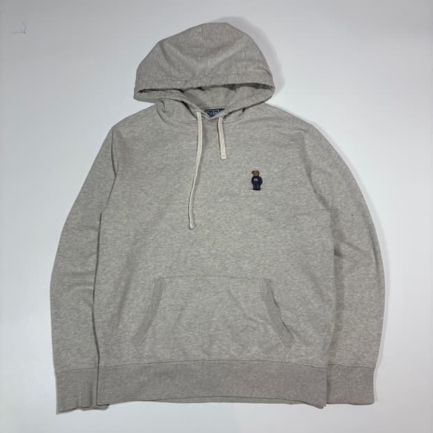 폴로랄프로렌 그레이 베어 후드티