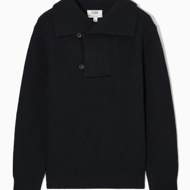 cos 스프레드 칼라 울 니트