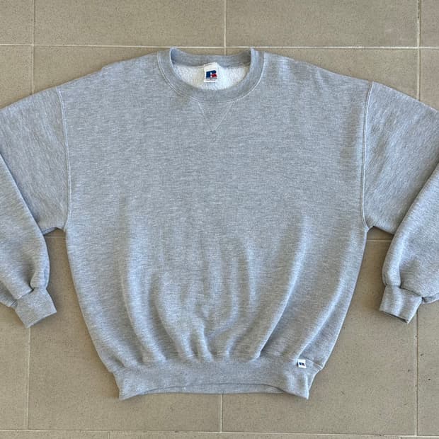 90s 빈티지 러셀 스웻셔츠 그레이 XL