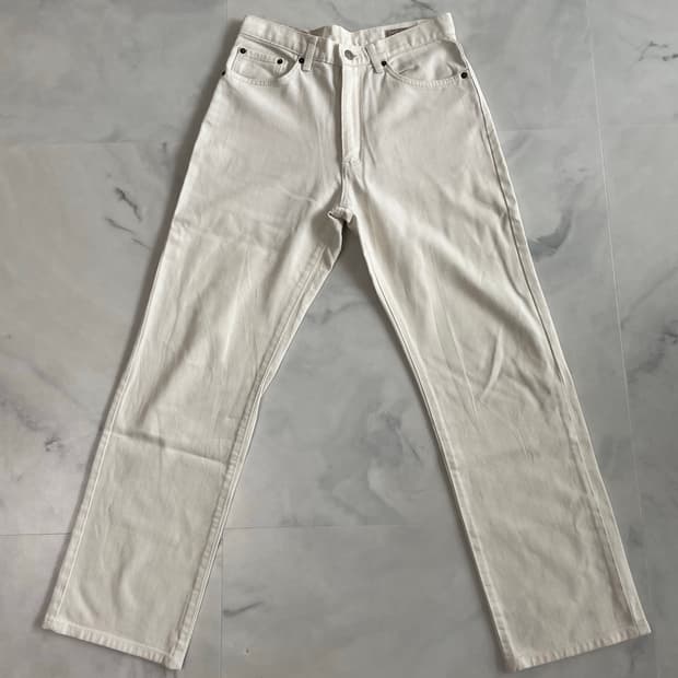랭글러 화이트진 데님팬츠 30사이즈