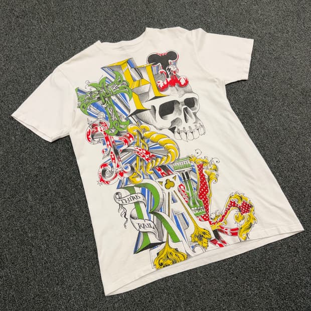 M) 3rd Rail 빈티지 프린팅 반팔 티셔츠