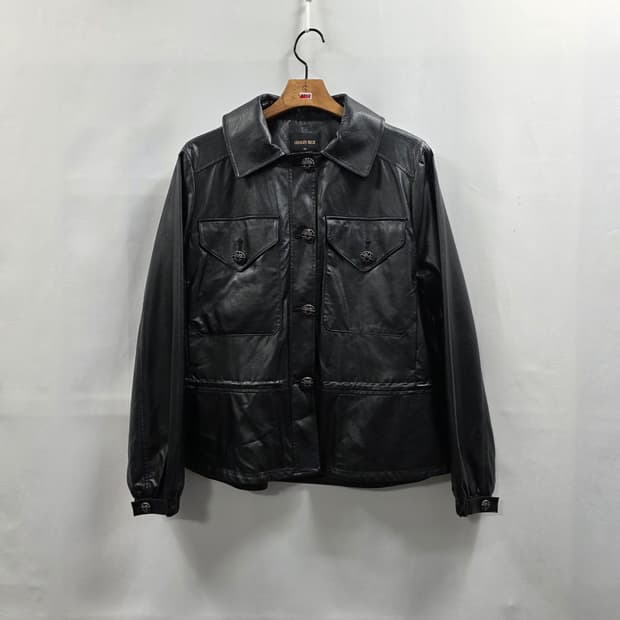 0712 조르쥬레쉬 GEORGES RECH 여성 레더 자켓 / 블랙 /