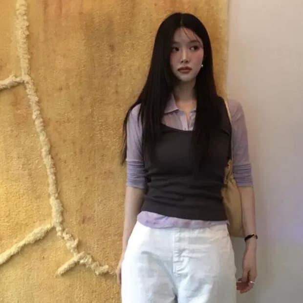 베인느 kei collar neck T