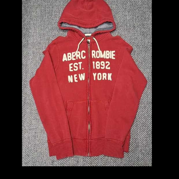 대징급 아베크롬비 레드 후드집업