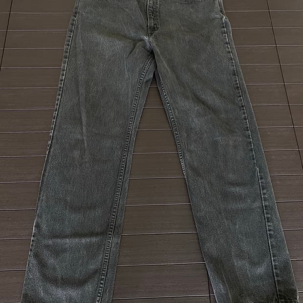 (38x32) 90s 리바이스 505 오렌지탭 흑청 블랙