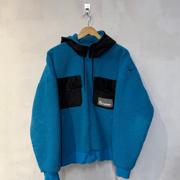 나이키 조던 블루 플리스 후드집업