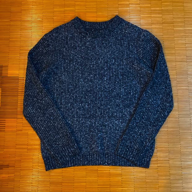 vtg 멜란지 네이비 니트