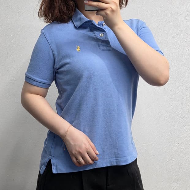 [프립]M/폴로 랄프로렌 반팔카라티 블루
