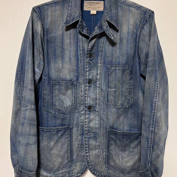 Rrl 엔지니어 자켓 m / 더블알엘 헤링본 워크 자켓