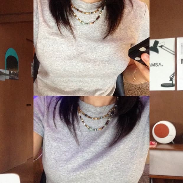 빈티지 비즈 보헤미안 목걸이 /  bohemian necklace