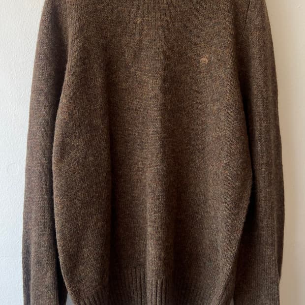 브룩스브라더스 남성 보카시브라운 라운드울니트

