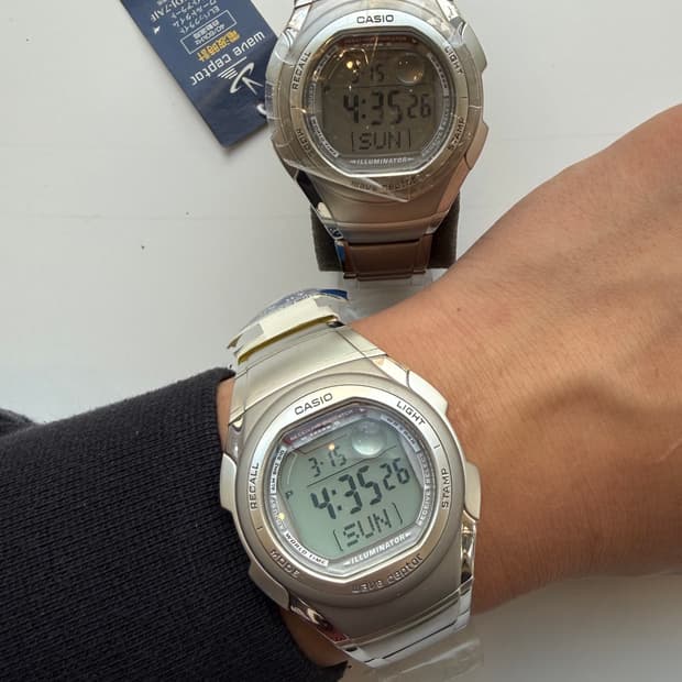 Deadstock Casio 올드 카시오 웨이브셉터 전파시계