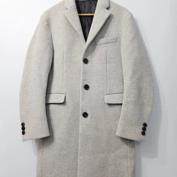 한섬 시스템 SYSTEM 캐시미어 블렌디드 남성 코트 100