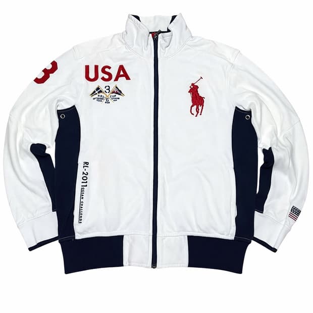 폴로 빅포니 USA 레이싱 집업