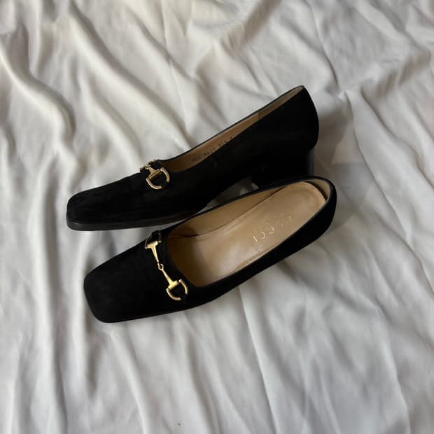 90s Gucci By Tom ford 스퀘어토 홀스빗 로퍼