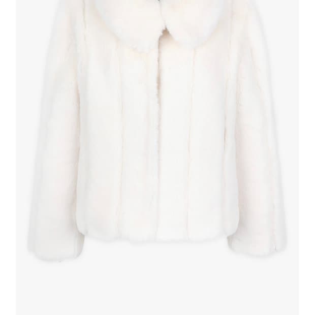 MYEYEKO 아이보리 퍼 코트