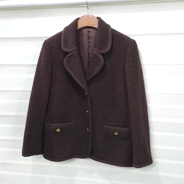 빈티지 oxford quincy 금장 울자켓- 우먼44-55정도