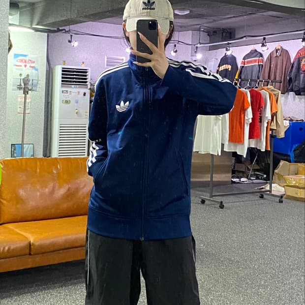 아디다스 파이어버드 트랙탑 자켓 네이비 B5356