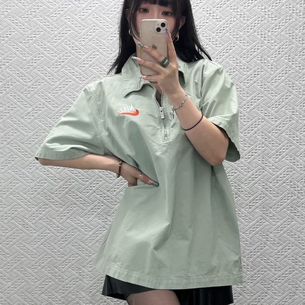 나이키 캐주얼 워크웨어 피스타치오 그린 카라 반팔티 XL C12598