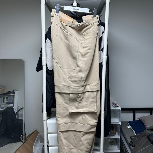 카미엔 타이탄 배기 팬츠 베이지 (2)