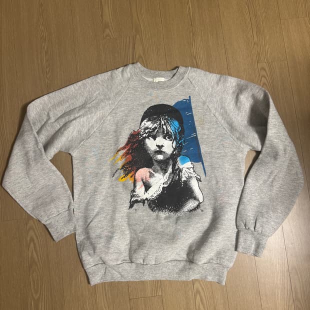 빈티지 80s usa 레미제라블 스웻셔츠 맨투맨