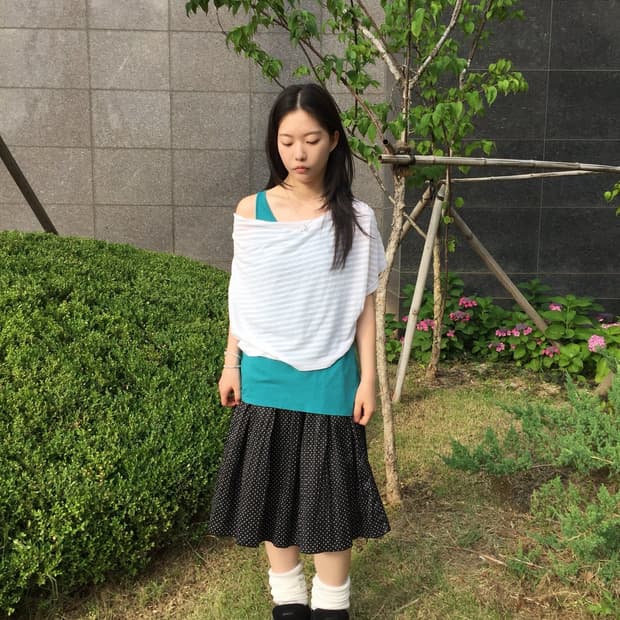 일본빈티지 키치 괴짜 펑크 스즈코 히피 레이어드 코디세트
