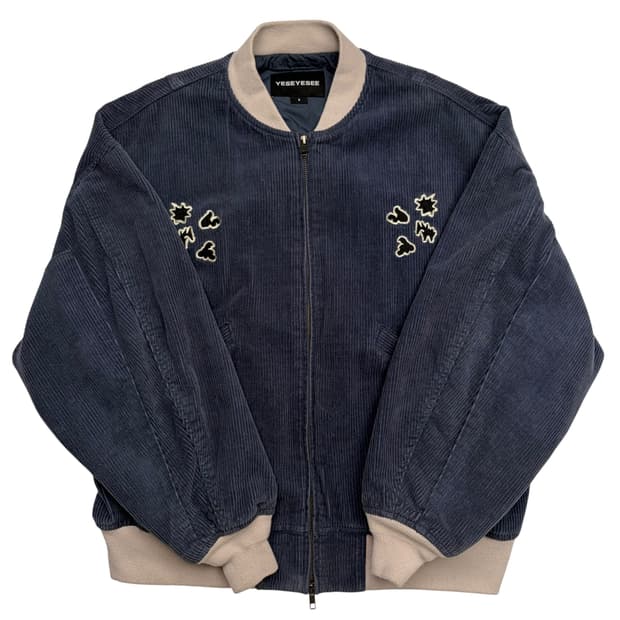예스아이씨 코듀로이 블루 블루종 자켓 S