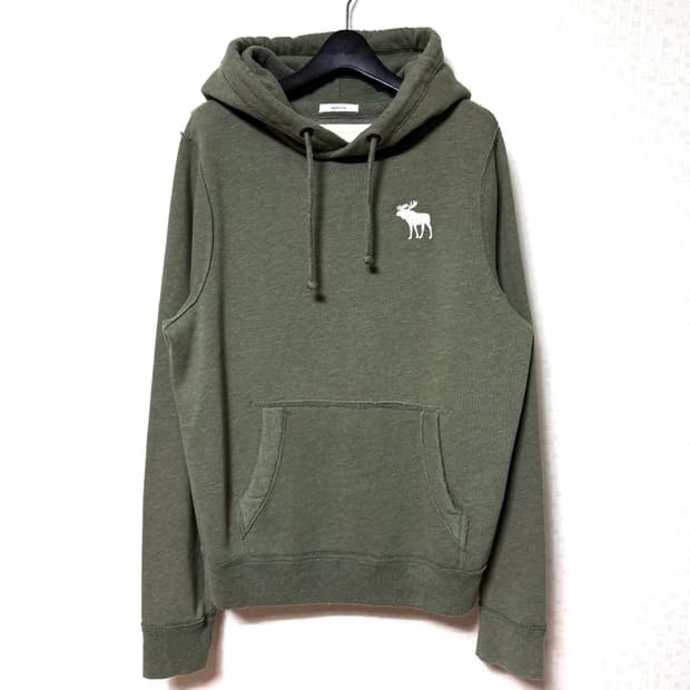 🫎아베크롬비 스몰로고 카키 후드티🫎